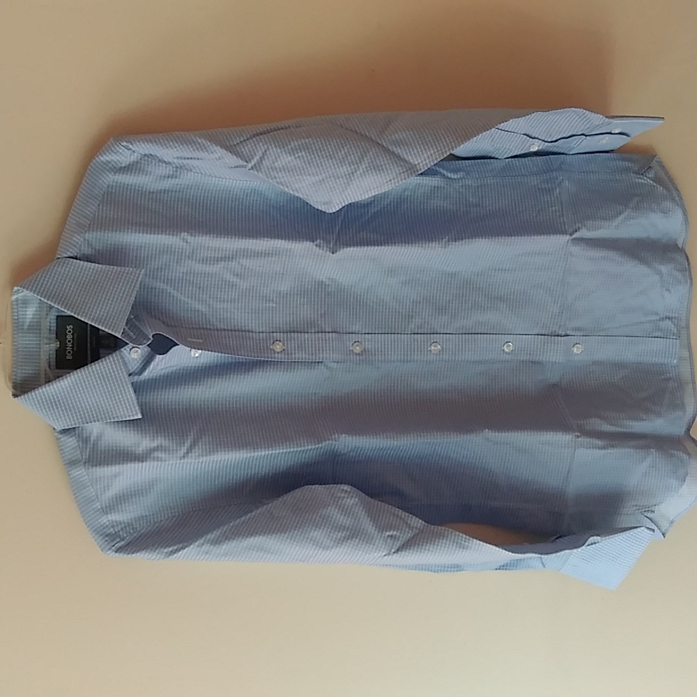 Bonobos button down shirt, blue, slim fit